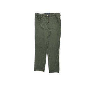 Bandolino Mandie Straight Leg Women's size 16 Green Denim jeans
